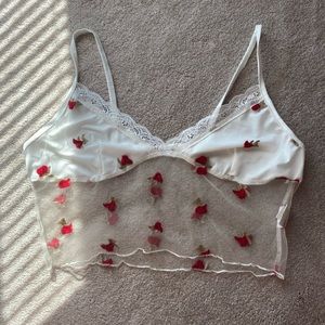 Romwe rose tube top